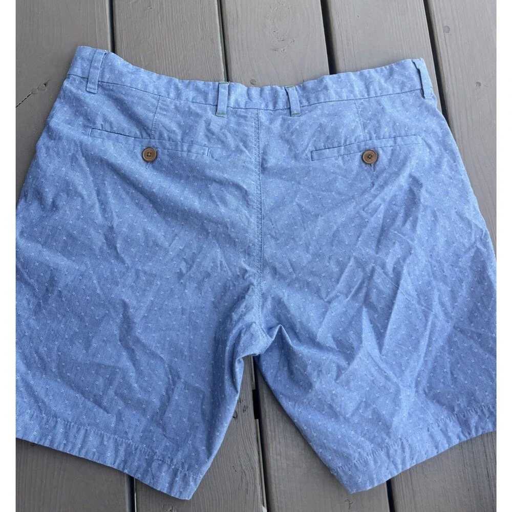 TED BAKER London Lot of 2 Men's Chino Shorts Flat Front Summer Wear Blue Size 38